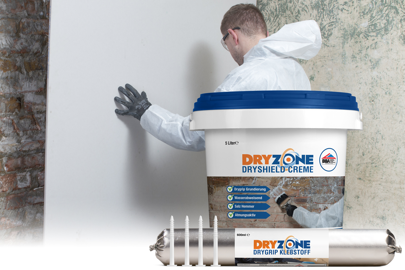 Dryzone Express System zur Wiederverputzung