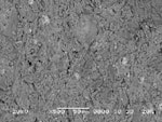 Electron-Microskop-Bild von Ziegelporen